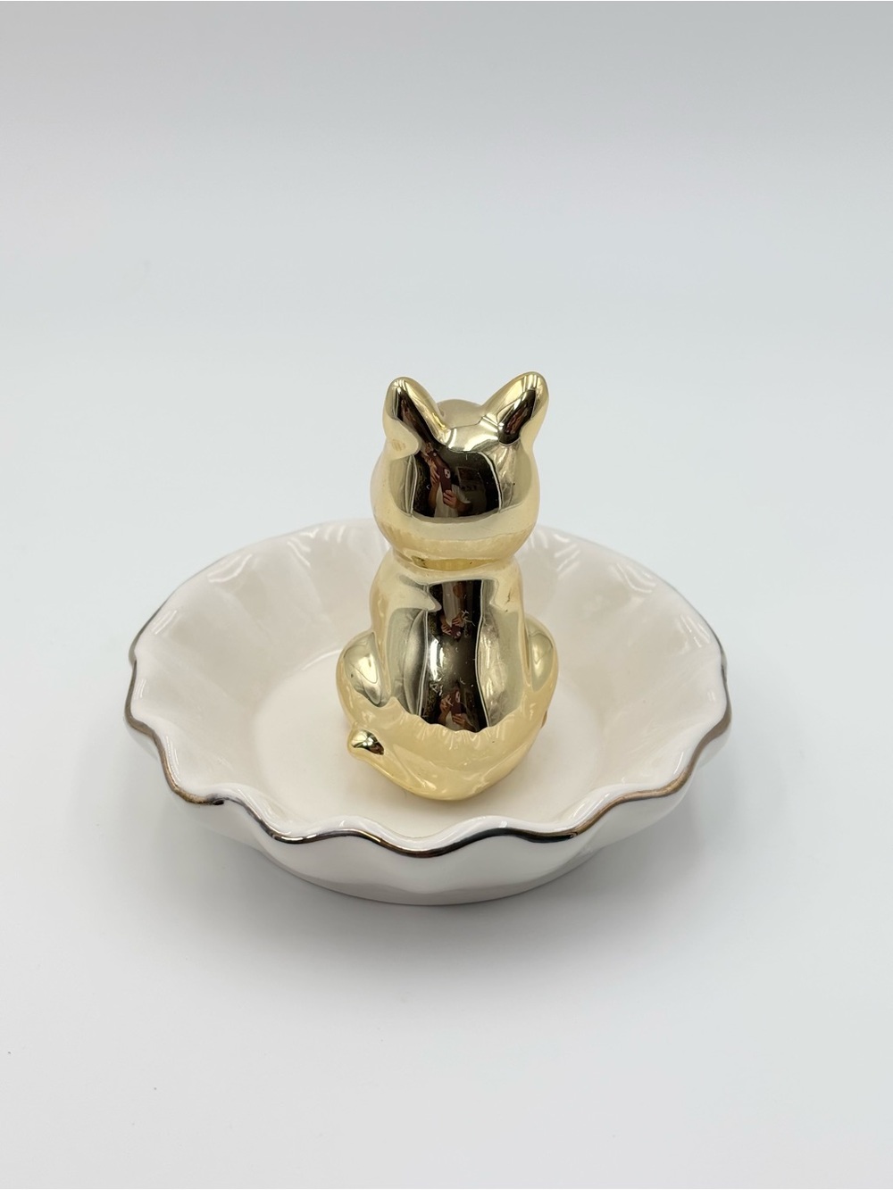 Lependor Dog Ceramic Jewelry Tray Ring Holder Trinket Dish Necklace‎ Earring - Picture 3 of 8